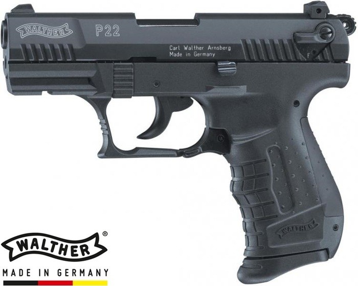 Plynová pištoľ Walther P22 čierna, kal. 9mm PA