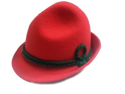 Detský klobúk červený