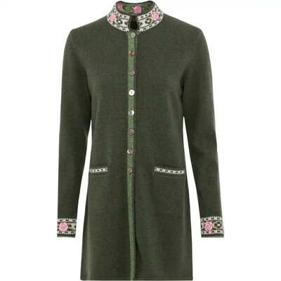 Dámsky poľovnícky sveter - výšívaný dlhý