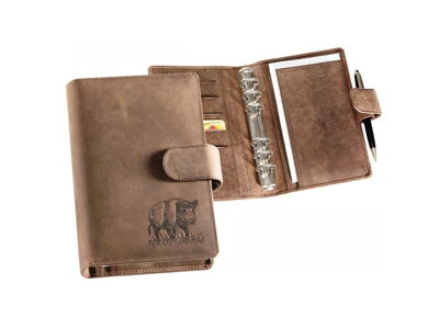 Kožený diár s poľovníckym motivom