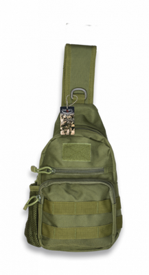 Ruksak Taktický batoh zelený 3 litrov cez rameno