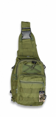 Ruksak Taktický batoh zelený 4 litrov cez rameno