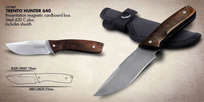 TRENTO HUNTER 640 Poľovnícky nôž s púzdrom