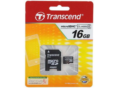 Micro SDHC KARTA 16GB s adaptérom