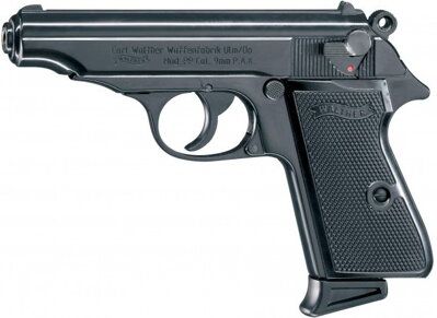 Plynová pištoľ Walther PP čierna, kal. 9mm PA
