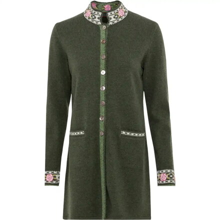 Dámsky poľovnícky sveter - výšívaný dlhý