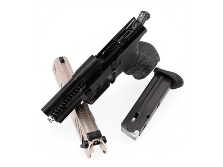 Pištoľ exp. Walther P22Q nickel, kal. 9mm P.A.K.