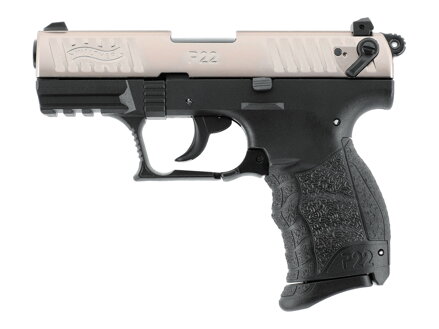 Pištoľ exp. Walther P22Q nickel, kal. 9mm P.A.K.