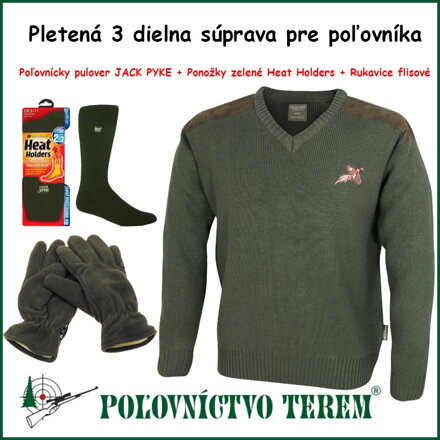 Pletená 3 dielna súprava pre poľovníka