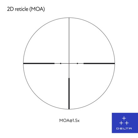 Puškohľad Delta Titanium HD 1,5-9x45 2D