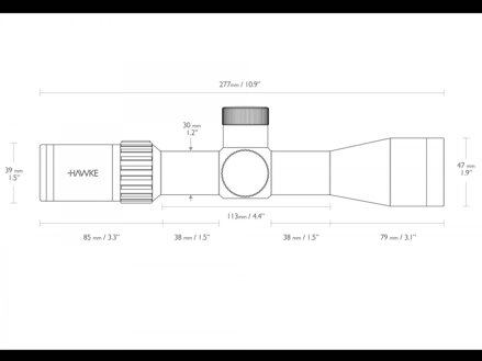 HAWKE Airmax 30 SF Compact 3-12x40 (AMX IR)