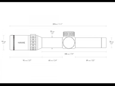 HAWKE Frontier 30 IR 1-6x24 (Circle Dot)