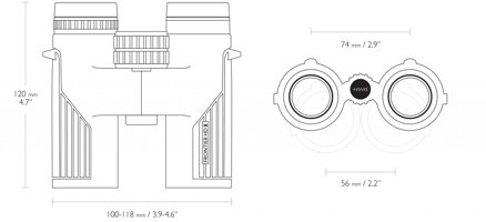 HAWKE Ďalekohľad Frontier HD X 10x32 (Grey)