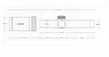 HAWKE Vantage 30 WA IR 1-4x24 (L4A Dot)