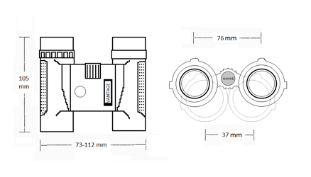 HAWKE Ďalekohľad VANTAGE 8x25 Grey