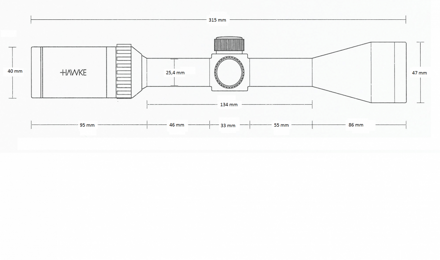 Hawke Vantage IR 3-9x40 (Mil Dot)