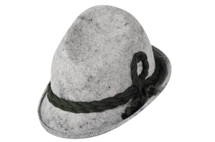 klobúk šedý