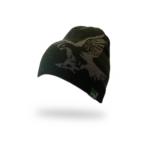 Swarovski pletená čiapka s logom zelená