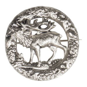 Poľovnícky odznak jeleň v kruhu