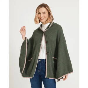 Dámska poľovnícka pelerína pončo