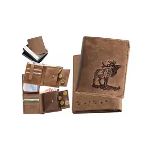 Kožená peňaženka jeleň v ruji vysoká