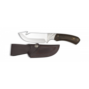 Poľovnícky nož s koženým púzdrom, parohová rukoväť ALBAINOX 32273