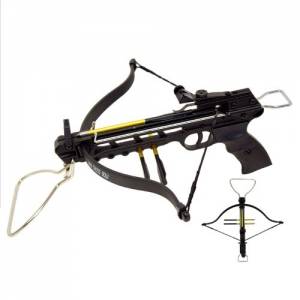 Kuša pištolová Crosbow mini 80 lbs + 3 šípy 